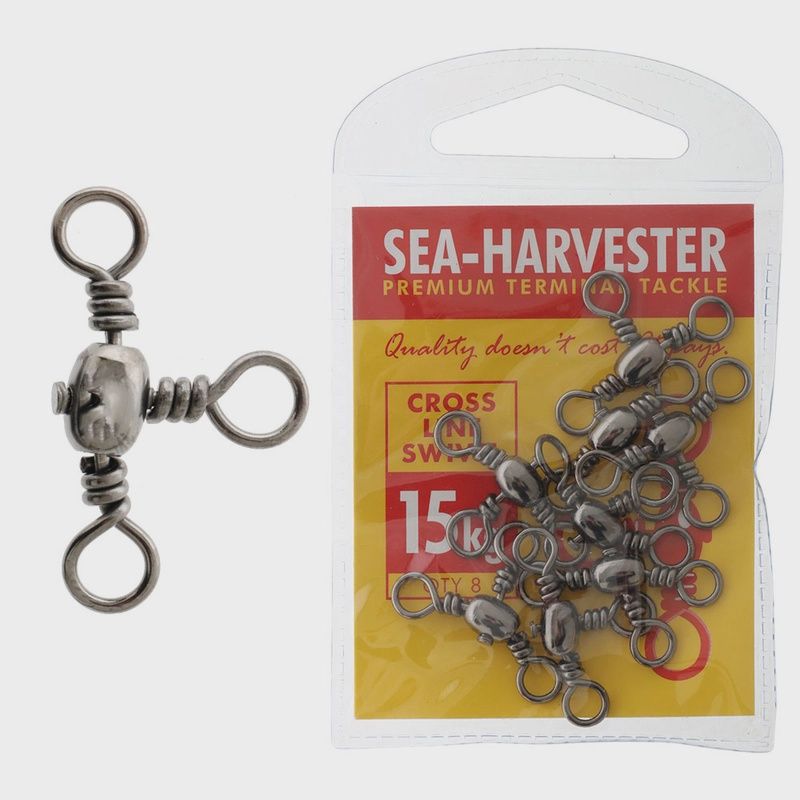 Sea Harvester Crossline 3-Way Swivel 15kg Qty 8
