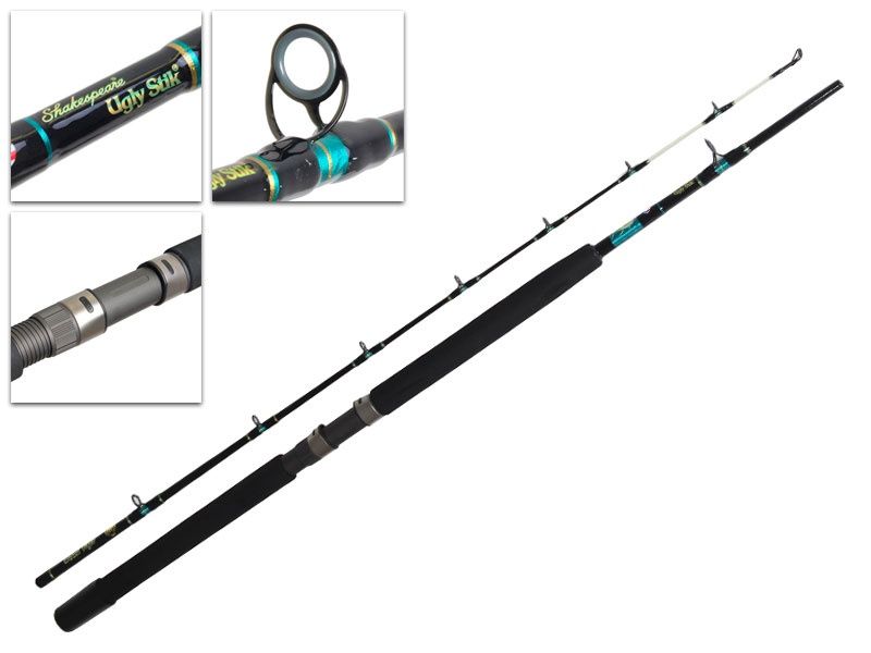 Ugly Stik Black Tiger Heavy Duty 50lb Overhead Rod 7ft 5-25kg 2pc