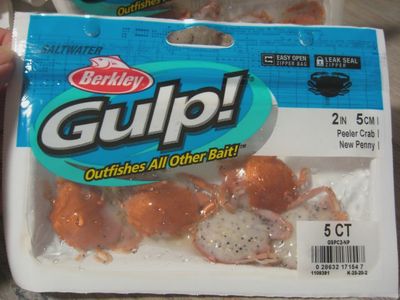 Gulp 2&quot; Peeler Crab New Penny 5ct