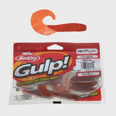 Gulp 4&quot; grub bbq chick 10ct