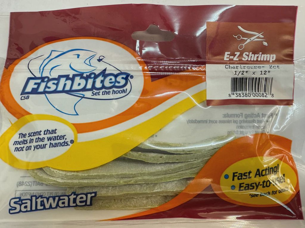 Fishbites E-Z shrimp chartruse (fast acting)