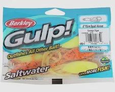 berkley gulp squid vicious 6&quot; orange belly shrimp
