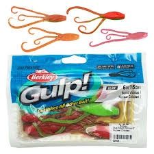 berkley gulp squid vicious 6&quot; nuclear chicken
