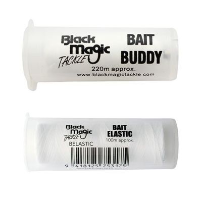 Black magic bait buddy elastic 220mtr thin