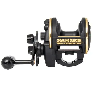 Daiwa Sealine SL20SH Black/Gold Boat Overhead Reel (comes with 250mtrs 35lb tasline braid and wind-on leader)