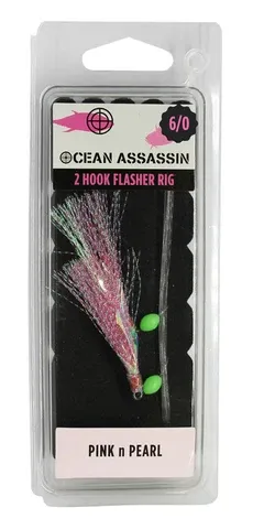 Flasher rig mutsu 8/0 pink