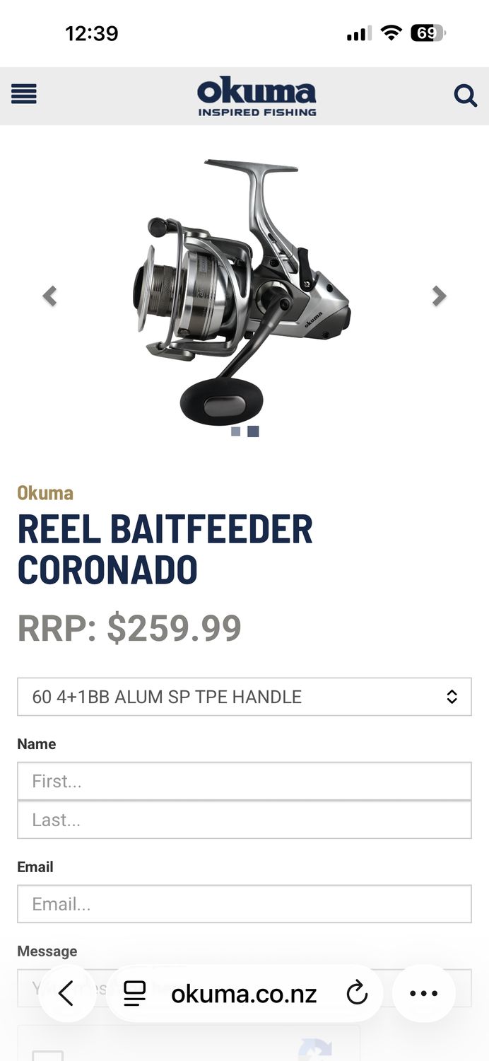Okuma Coronado CDX80 reel