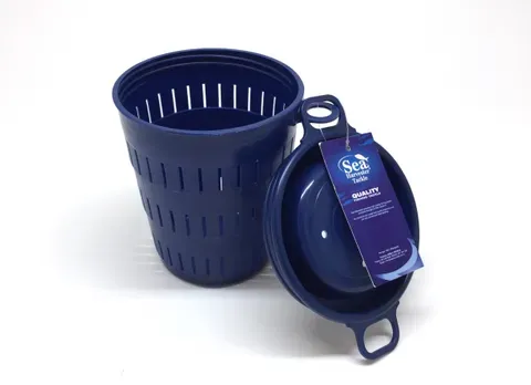 burley pot (for cray pot) blue plastic