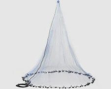 Cast net 8 foot, 1/2 inch mesh