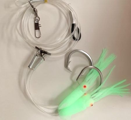 Puka rig with squid - 15/0 x 2