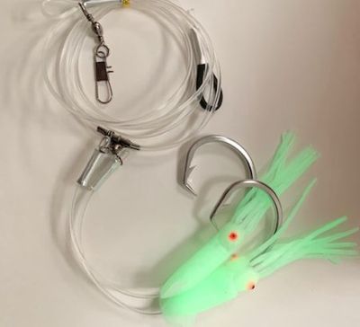 Puka rig with squid - 15/0 x 2