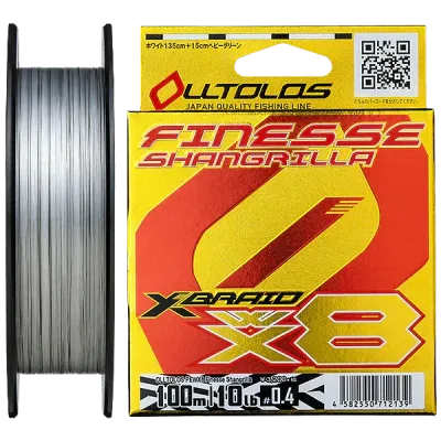 XBRAID - OLLTLOS PE WX8 - Finesse Shangrilla 10lb 100mtr black/white