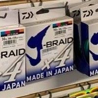 j braid x 4   20lb multi colour 300m