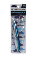 fishbones flutter jig 60g blue