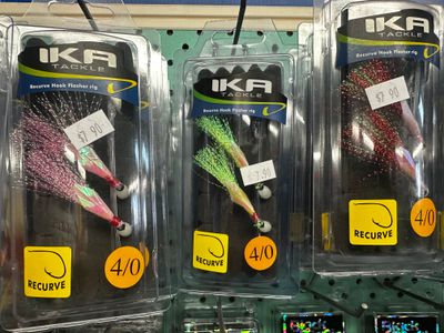 Ika flasher rig  4/0 green/red