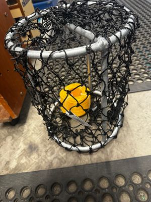 Large Burley pot welded with rope