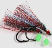 bite snapper samurai 2 hook 5/0 recurve flasher