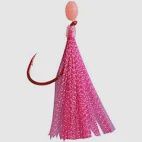 Snappa flash 3/0 hot pink x 2 beak hook