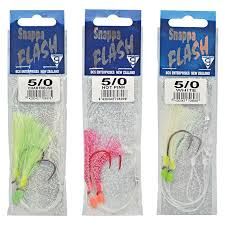 snappa flash 5/0 white x 2 beak hook