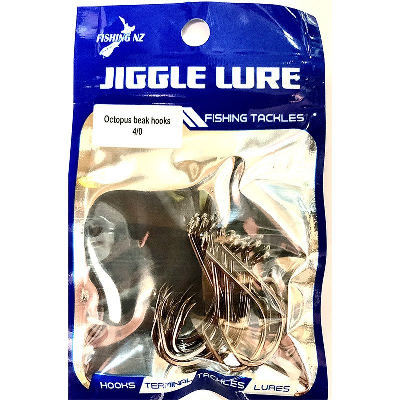 Jiggle Octopus beak hook 4/0 x 10