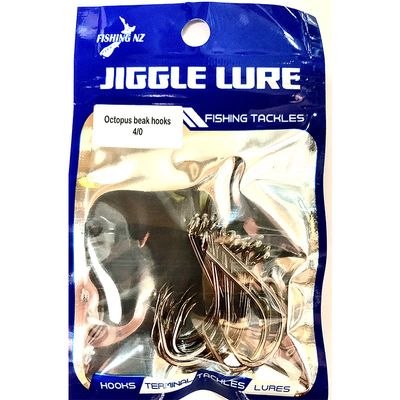 Jiggle Octopus beak hook 4/0 x 10