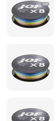 JOF 500mtr 10lb multi colour braid  X8 PE 0.8