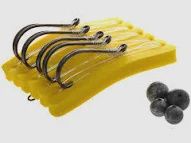 Stray lining rig - 2 hook  4/0 beak hook x 5 traces