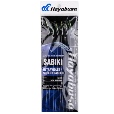 hayabusa sabiki #8 - ultraviolet super flasher