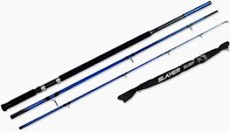 Assassin 12ft 3pce surf rod - 4-5oz 20-25lb low real seat