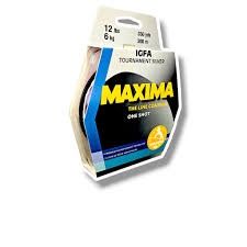 maxima tournament silver IGFA 2lb 300mtrs