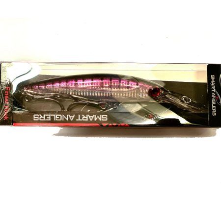 Bibbed minnow purple kingi trolling lure 23cm