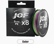 JOF 150mtr 60lb  multi colour braid  X8 PE5