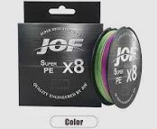JOF 300mtr 10lb multi colour braid X8 PE 0.8