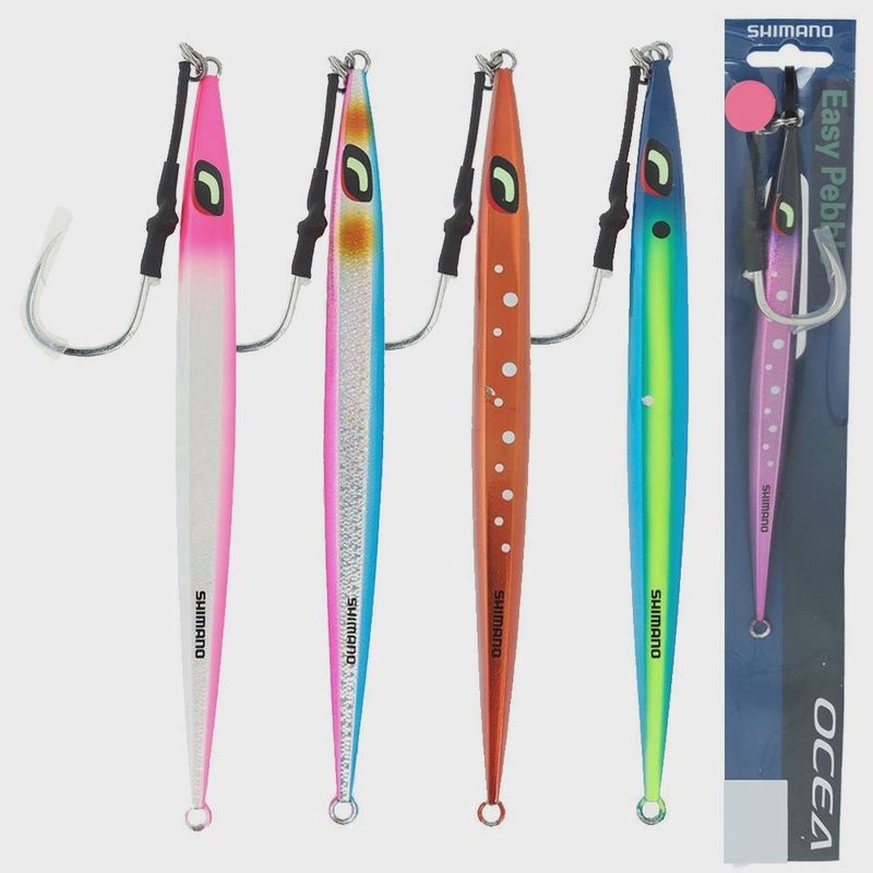 Shimano Ocea Easy Pebble Jig 350gm blue pink