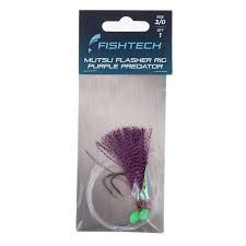 Fishtech flasher rig 3/0 purple predator mutsu
