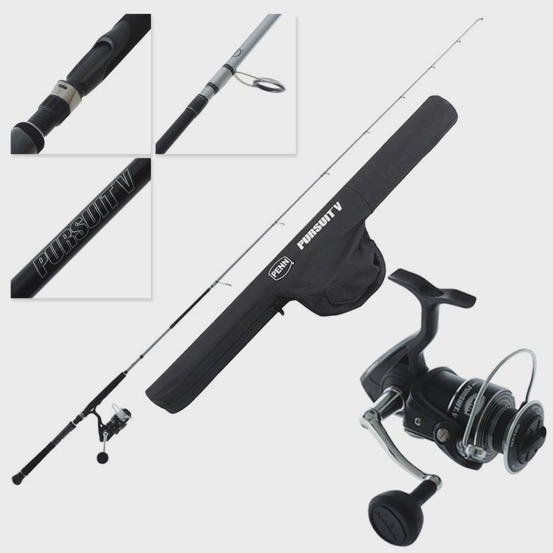 Penn Pursuit V travel combo 5-10kg 3pce 7ft 4000 reel with 20lb braid and zip up case