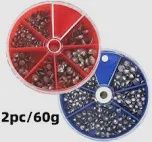 plf $9.90 splitshot blue or red multipack