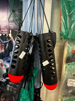 plf $20 black/red berley torpedo (large) 18.5cm x 5.5cm