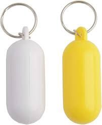 key chain float x 1 yellow