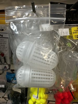 Berley cage (mini pot)  5.5cm x 3cm soft plastic x 2