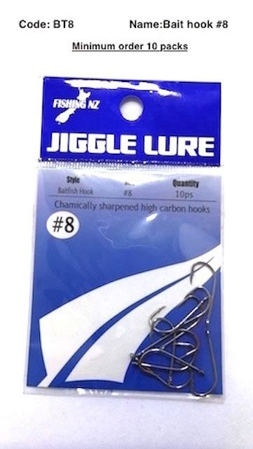 Baitfish hooks #8 x 15