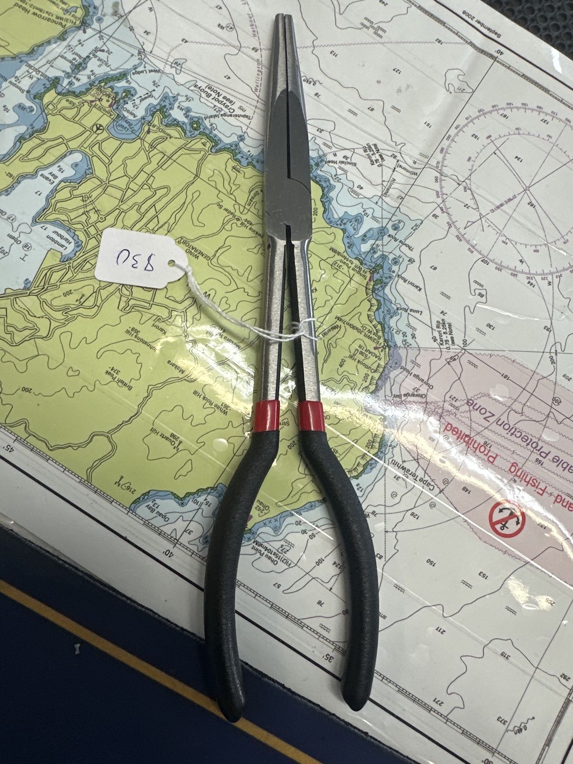 Plf black pliers long nose 27.5cm