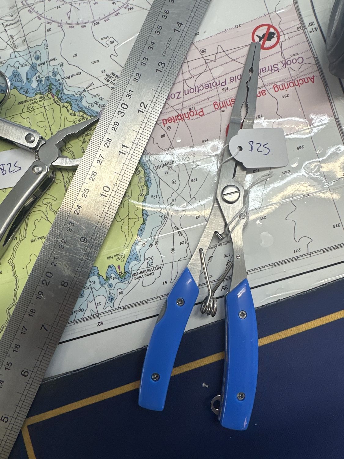 Plf pliers 20cm blue handle