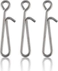 bait clips 24mm stainless steel x 6