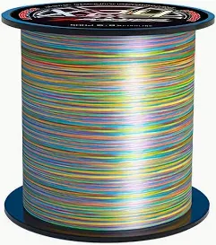 Plf 300mtr 80lb multi coloured braid - X4