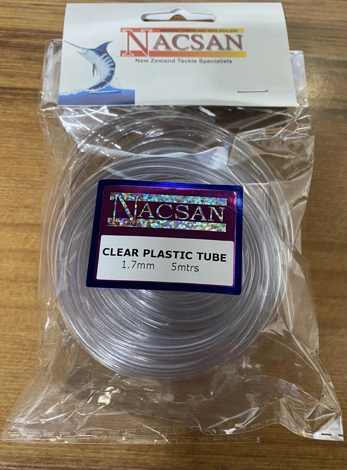 clear plastic tube 1.7mm 5mtrs