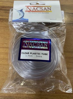 clear plastic tube 1.7mm 5mtrs