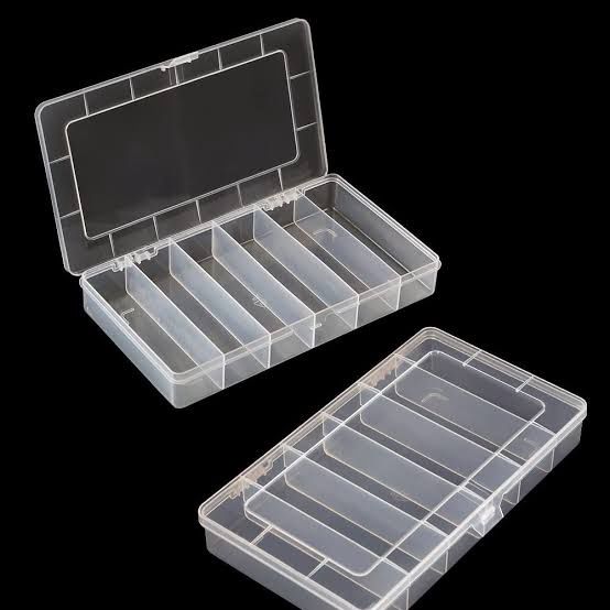 6 compartment tackle box - 190mm x 100mm