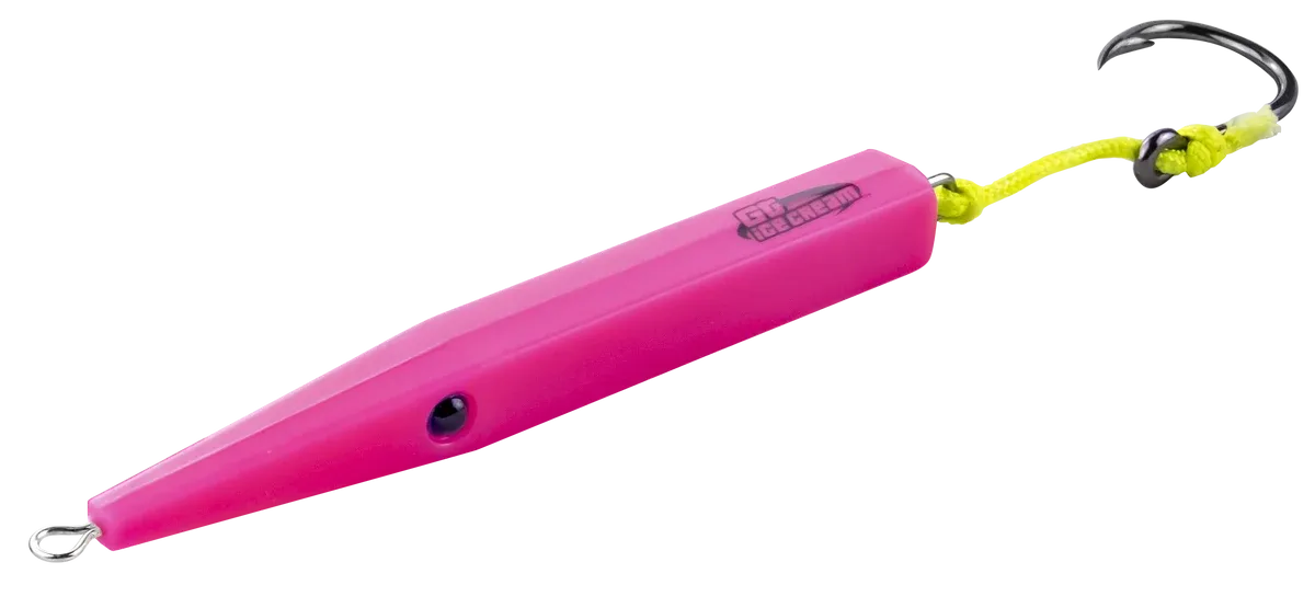 GT Icecream longcast plug - skinny needle nose 3oz flouro pink