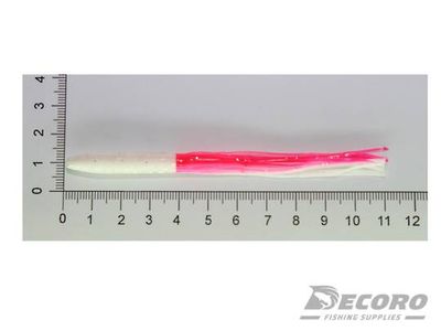Needlefish lumo skirt pink/white 110mm - 10 Pack
